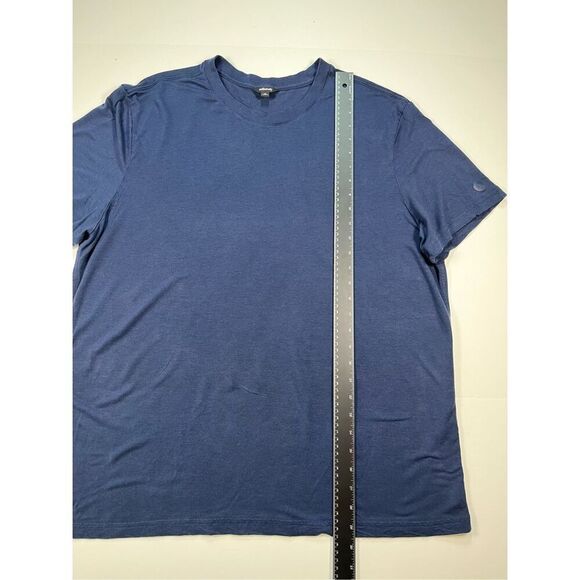 Allbirds Navy Blue Short Sleeve Crew Neck Classic T-Shirt Mens Size XXL Arm Logo - Picture 6 of 7